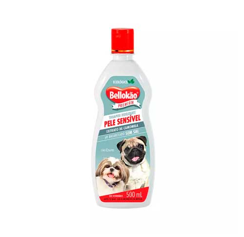 Shampoo Belloko Pele Sensvel para Ces e Gatos 500ml