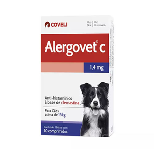 Alergovet Coveli para Ces Acima 15kg 10 Comprimidos