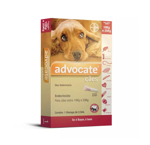 Antipulgas Advocate para Ces entre 10 e 25kg 2,5ml