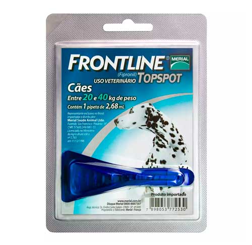 Antipulgas e Carrapatos Frontline Topspot para Ces de 20 a 40kg