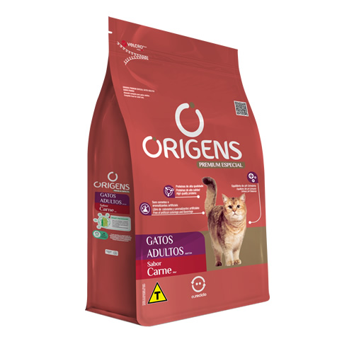 Rao Origens Premium Especial Gatos Adultos Sabor Carne 3kg