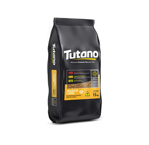 Rao Tutano para Ces Adultos de Porte Mdio e Grande Sabor Carne 15kg