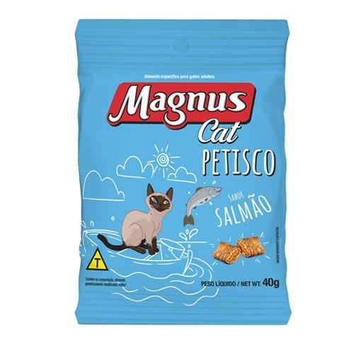 Petisco Magnus Cat Sabor Salmo para Gatos 40g