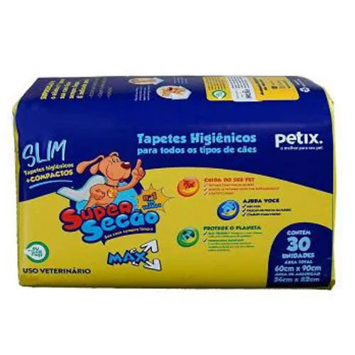Tapete Higinico Super Seco Slim Max para Ces 30 unidades
