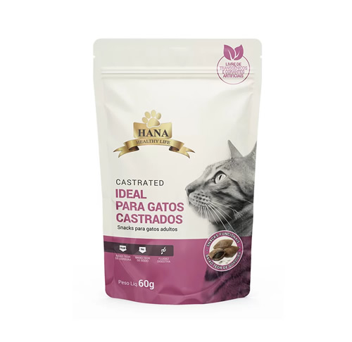Snack Hana Nuggets para Gatos Castrados 60g
