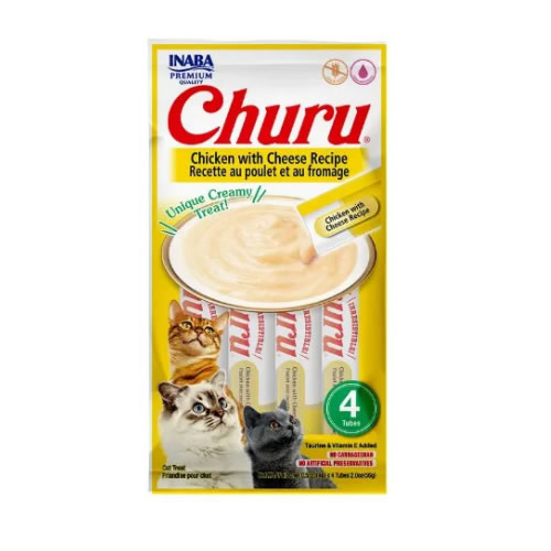 Petisco Pur Churu Sabor Galinha Com Queijo 56g