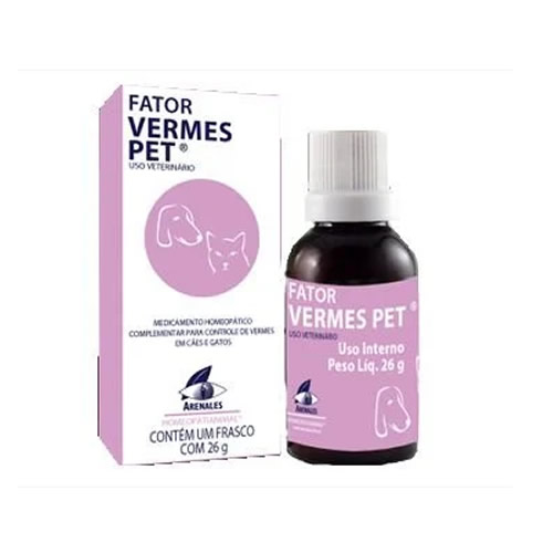Fator Vermes Arenales Homeopatianimal 26G