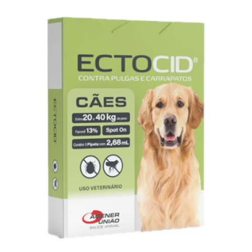 Ectocid Antipulgas Spot On Para Ces 20  40kg 2,68ml 