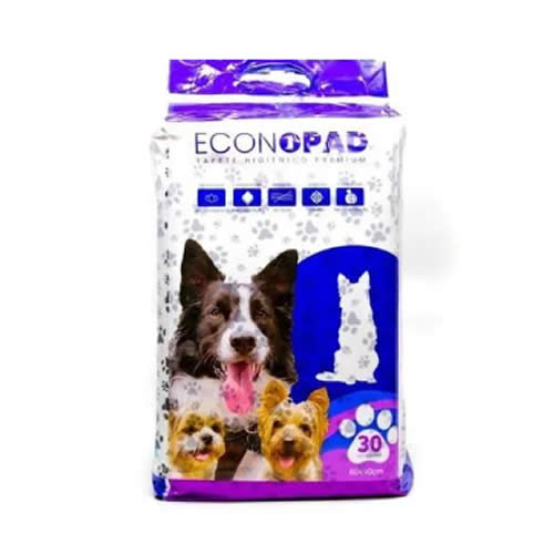 Tapete Higinico Econopad Premium 60cmx90cm - 30 Unidades